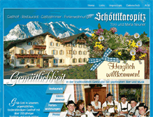 Tablet Screenshot of gasthof-schoettlkarspitz.de